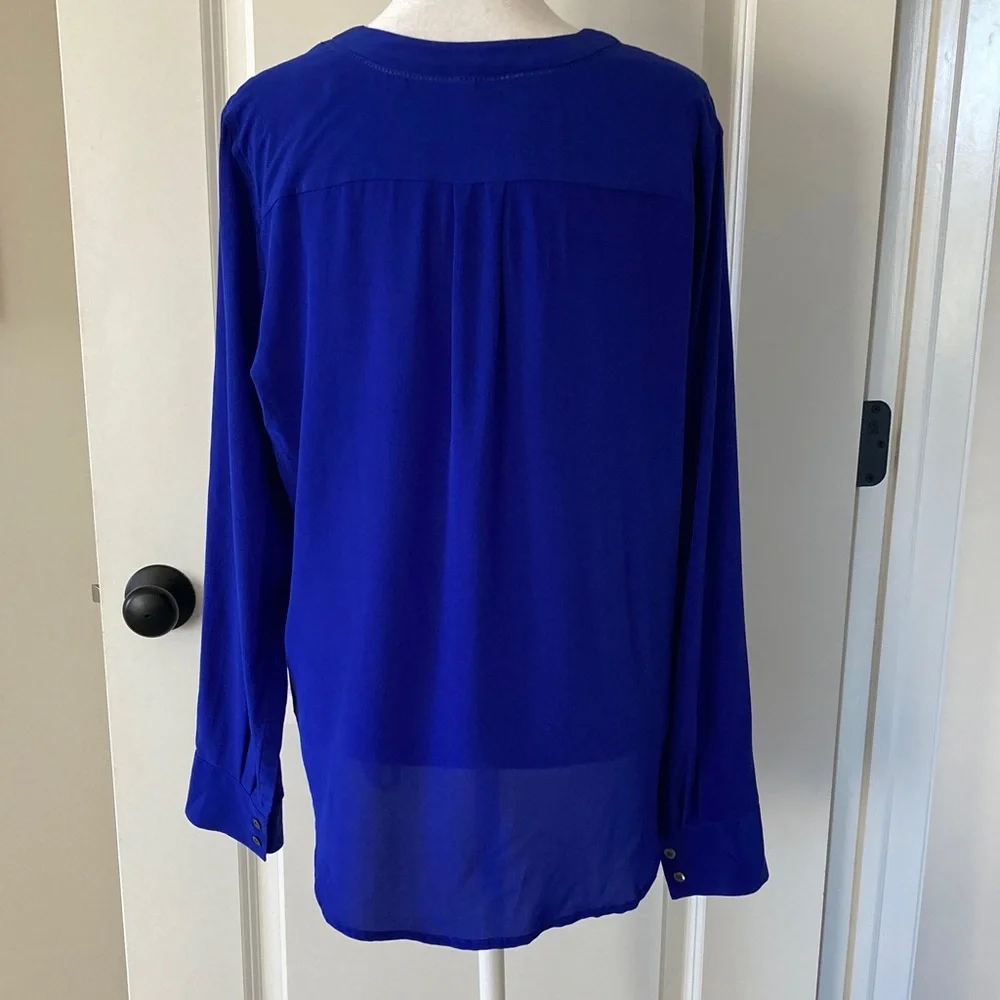 J. Crew 10 Blue Women's Top Long Sleeves